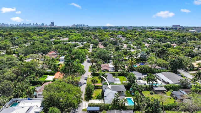5830 SW 51st Ter, Miami, FL 33155 - drone / aerial view of a view of skyline and a pool