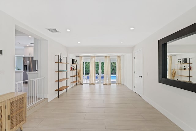 5830 SW 51st Ter, Miami, FL 33155 - hallway with recessed lighting, light wood-type flooring, and baseboards