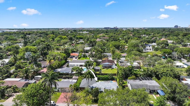 5830 SW 51st Ter, Miami, FL 33155 - aerial overview of property's location with nearby suburban area and a tree filled landscape
