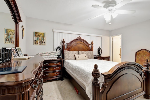 2425 S Florida Mango Rd, West Palm Beach, FL 33406 - bedroom featuring light tile patterned flooring and ceiling fan