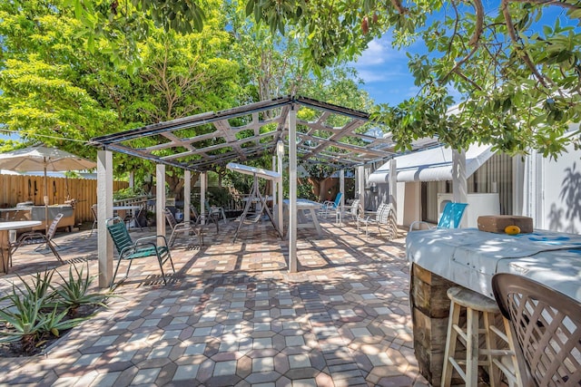 2425 S Florida Mango Rd, West Palm Beach, FL 33406 - view of patio / terrace with fence