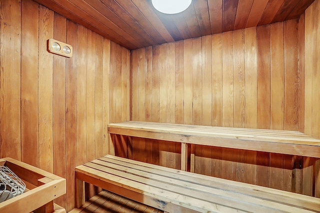 1537 E Hillsboro Blvd Unit 341, Deerfield Beach, FL 33441 - sauna with wood walls and wood ceiling