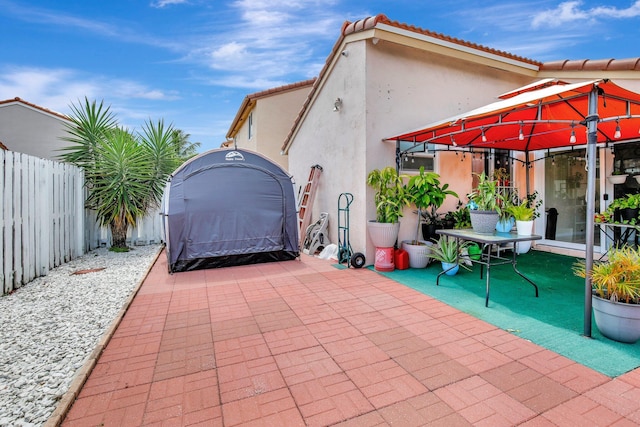 1266 NW 126th Ter, Sunrise, FL 33323 - view of patio with a gazebo and a fenced backyard