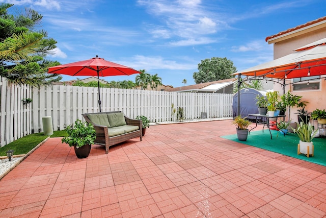 1266 NW 126th Ter, Sunrise, FL 33323 - view of patio / terrace featuring a gazebo and a fenced backyard