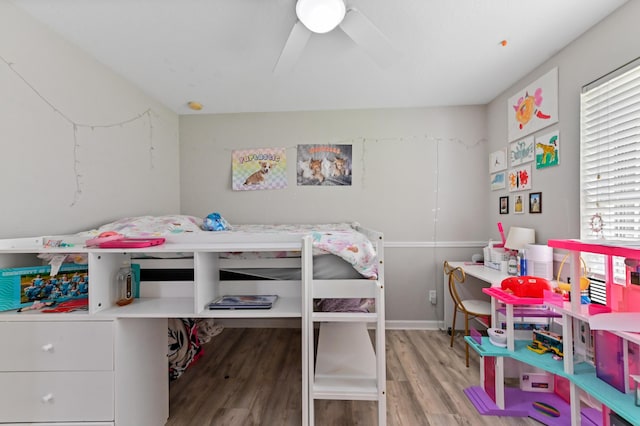 561 Peppergrass Run, Royal Palm Beach, FL 33411 - bedroom featuring wood finished floors and a ceiling fan