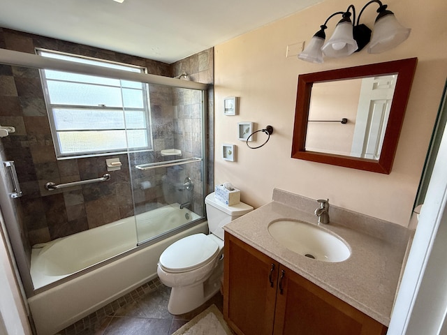 2060 Newport N, Deerfield Beach, FL 33442 - bathroom with toilet, vanity, and shower / bath combination with glass door