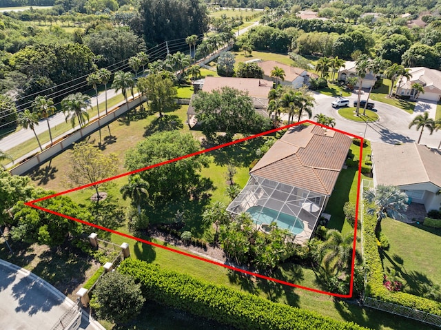 1629 SE Tradition Trce, Stuart, FL 34997 - aerial overview of property's location featuring property boundaries highlighted