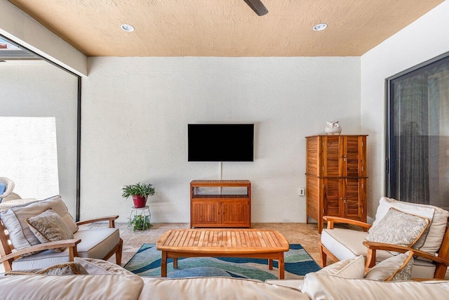 12209 Boca Reserve Ln, Boca Raton, FL 33428 - carpeted living area with recessed lighting