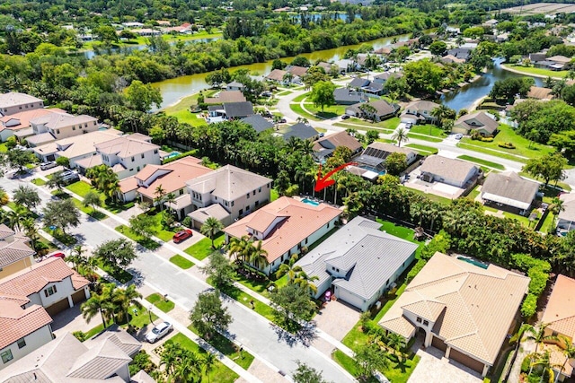 12209 Boca Reserve Ln, Boca Raton, FL 33428 - aerial perspective of suburban area featuring a nearby body of water