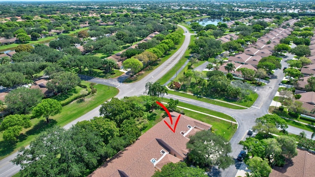 8269 Springtree Rd, Boca Raton, FL 33496 - aerial overview of property's location with nearby suburban area and a nearby body of water