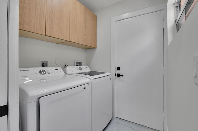 8269 Springtree Rd, Boca Raton, FL 33496 - clothes washing area featuring cabinet space and washer and dryer
