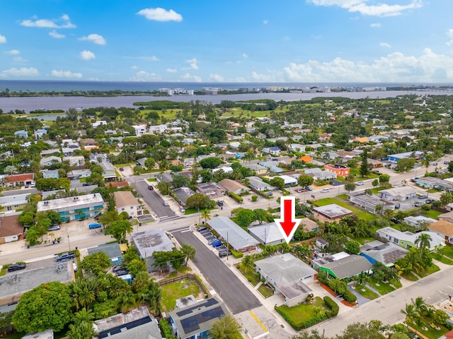 1428 N M St, Lake Worth Beach, FL 33460 - aerial perspective of suburban area featuring a large body of water