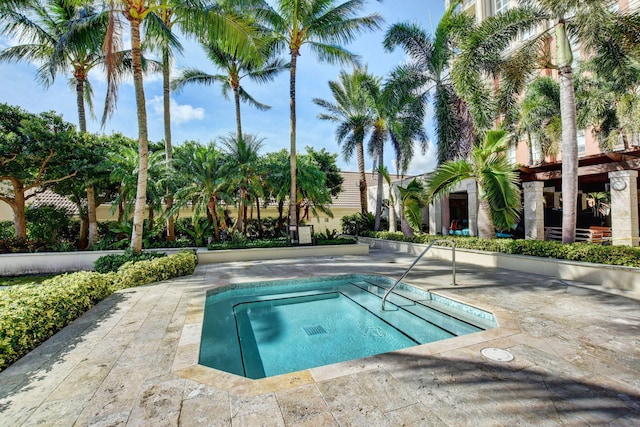 550 Okeechobee Blvd Unit 821, West Palm Beach, FL 33401 - view of swimming pool with a pool and a community hot tub