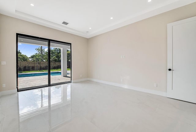 2929 Lorene Dr, Palm Springs, FL 33461 - spare room with baseboards and recessed lighting