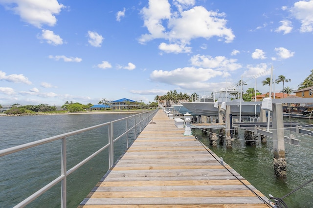 143 Harbors Way, Boynton Beach, FL 33435 - dock area with a water view and boat lift