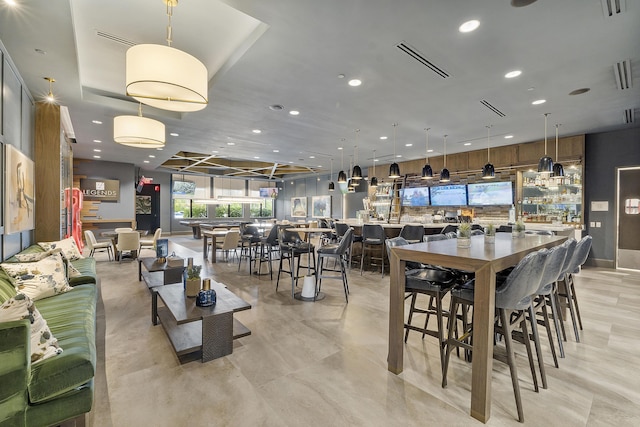9319 Silver Shores Ln, Boynton Beach, FL 33473 - dining space with recessed lighting