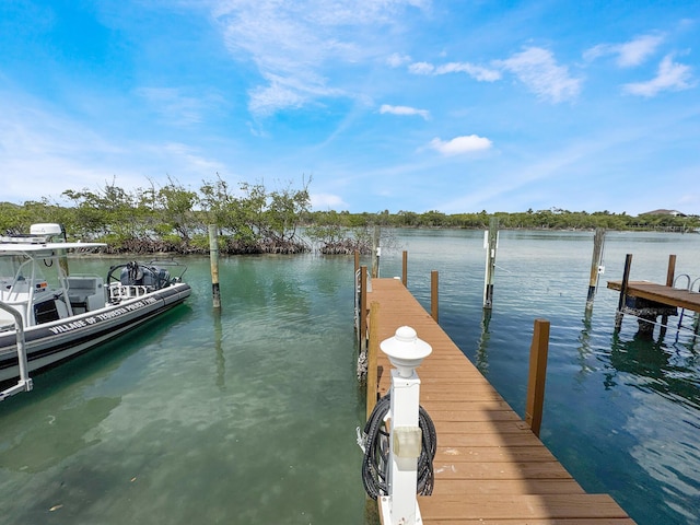 350 Beach Rd Unit 503, Tequesta, FL 33469 - dock area with a water view