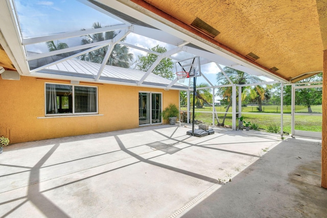 11151 88th Rd N, Palm Beach Gardens, FL 33412 - view of patio featuring glass enclosure