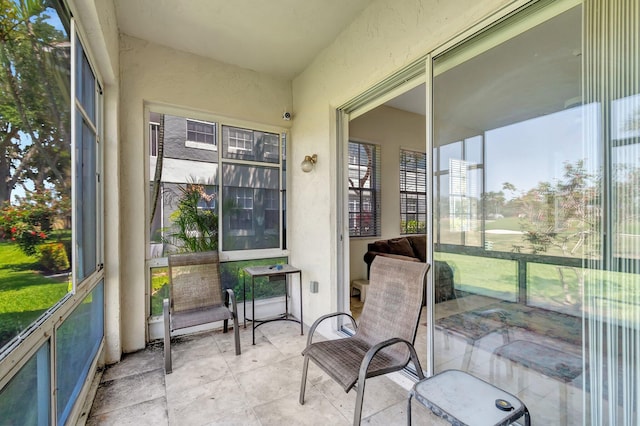 view of sunroom / solarium