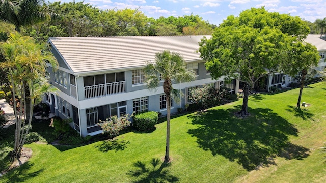 view from above of property