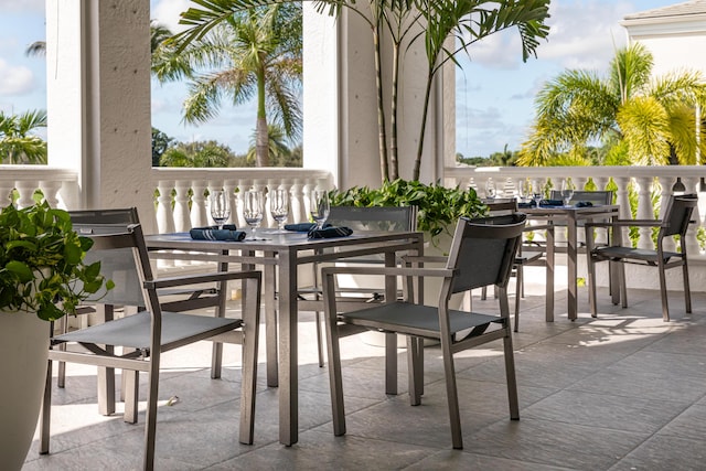 view of patio / terrace featuring outdoor dining space
