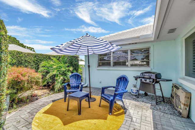 5 Slash Pine Dr, Boynton Beach, FL 33436 - view of patio featuring a grill