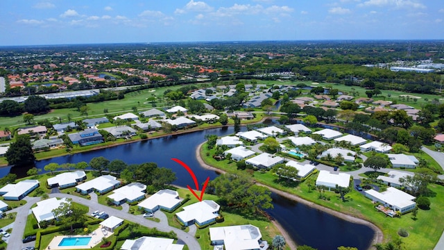 5 Slash Pine Dr, Boynton Beach, FL 33436 - aerial view of property and surrounding area with a large body of water and nearby suburban area