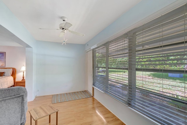 410 High Point Dr Unit C, Delray Beach, FL 33445 - living area featuring light wood-style flooring and a ceiling fan