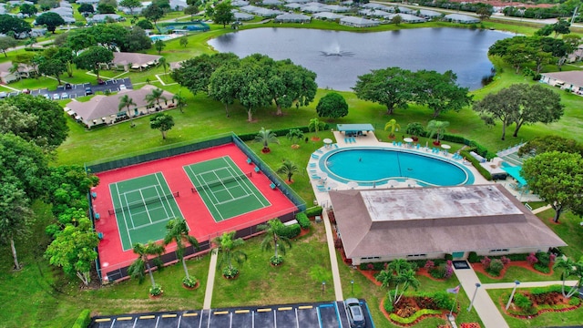 410 High Point Dr Unit C, Delray Beach, FL 33445 - bird's eye view of a nearby body of water and a pool area
