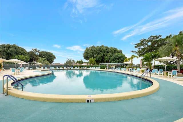 410 High Point Dr Unit C, Delray Beach, FL 33445 - community pool featuring fence and a patio