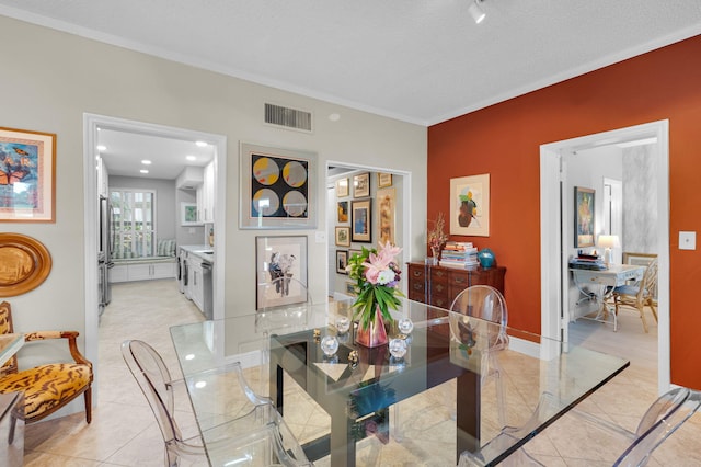 730 Greensward Ct Unit 107-J, Delray Beach, FL 33445 - dining room with ornamental molding and baseboards
