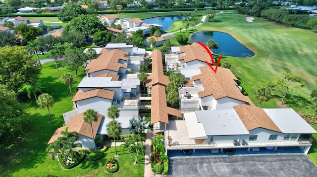 730 Greensward Ct Unit 107-J, Delray Beach, FL 33445 - aerial view of residential area with a nearby body of water and a golf course