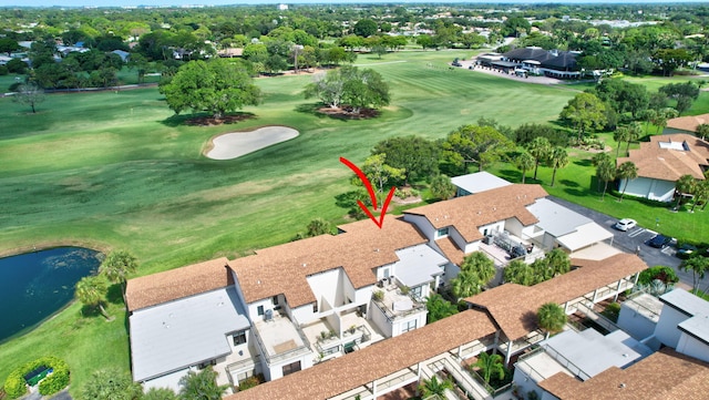 730 Greensward Ct Unit 107-J, Delray Beach, FL 33445 - aerial view of residential area featuring a golf course and a nearby body of water
