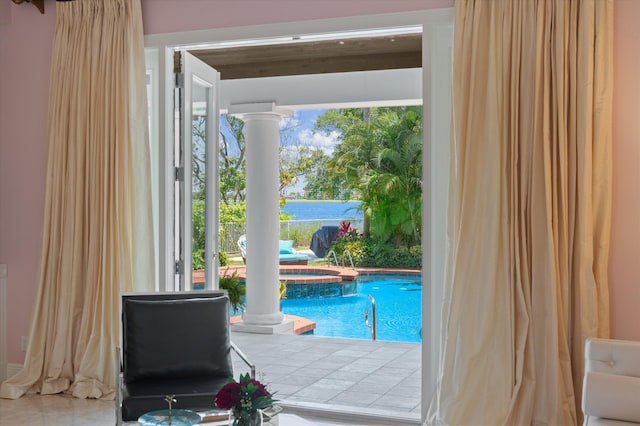 2 Firestone Cir, West Palm Beach, FL 33401 - view of pool with a pool with connected hot tub
