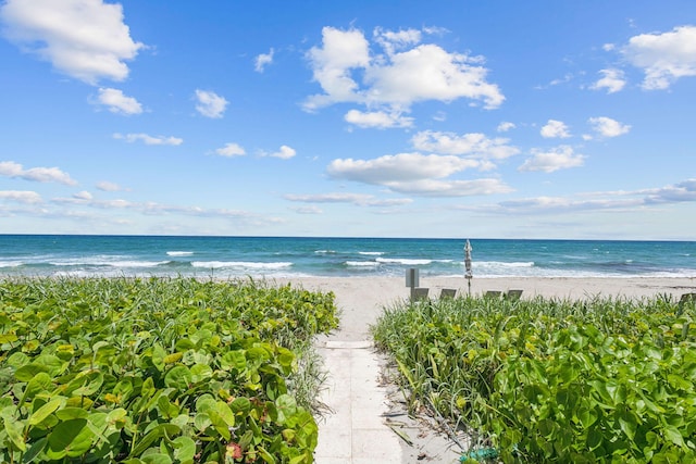 3401 S Ocean Blvd Unit 6, Highland Beach, FL 33487 - water view featuring nearby beach