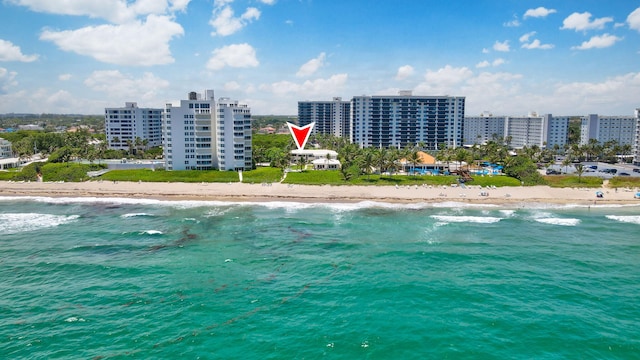 3401 S Ocean Blvd Unit 6, Highland Beach, FL 33487 - drone / aerial view of expansive beach
