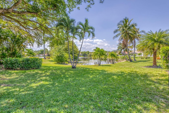 1833 Barnstable Rd, Wellington, FL 33414 - view of green lawn featuring a water view