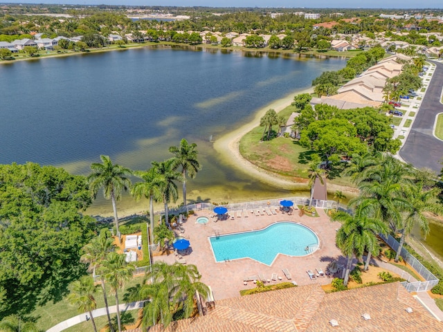 1833 Barnstable Rd, Wellington, FL 33414 - aerial view of property's location with a nearby body of water and a pool area