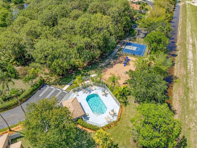 1833 Barnstable Rd, Wellington, FL 33414 - drone / aerial view of a pool area