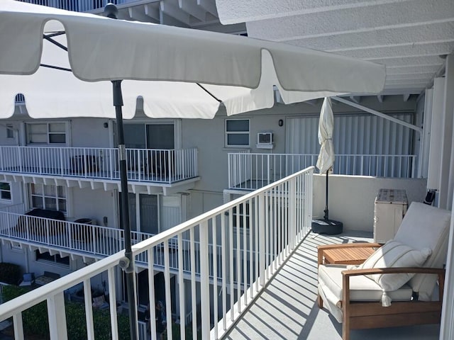 3500 S Ocean Blvd Unit 308, South Palm Beach, FL 33480 - balcony with a wall unit AC