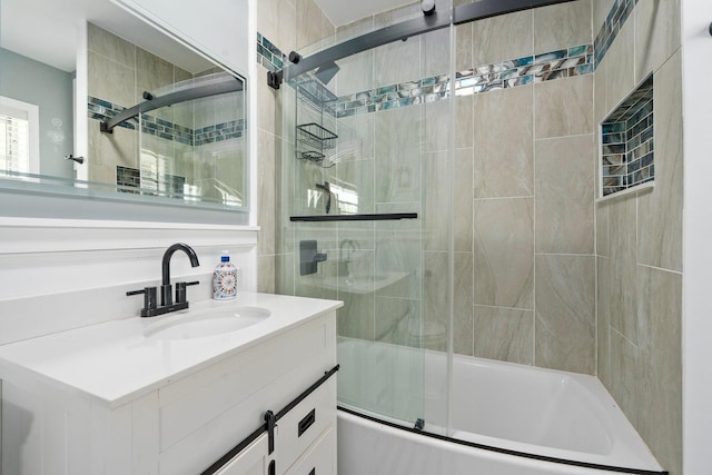 2560 50th Ave, Vero Beach, FL 32966 - bathroom featuring shower / bath combination with glass door and vanity