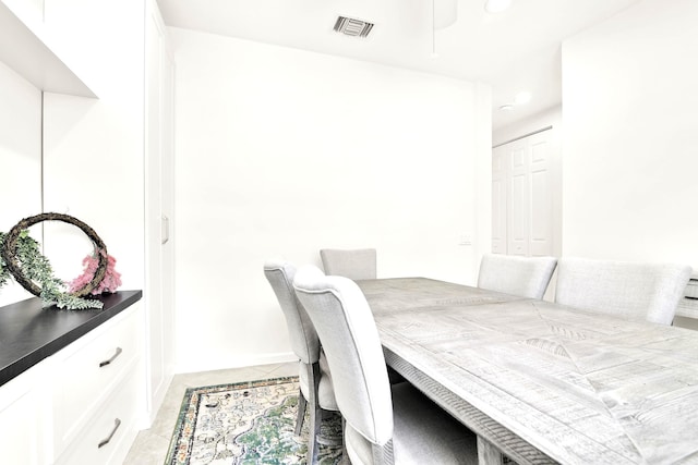 1246 Via De Fossi, Boynton Beach, FL 33426 - dining area featuring light tile patterned flooring, ceiling fan, and recessed lighting