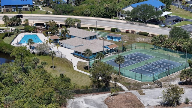 1560 NE 12th Ter Unit D9, Jensen Beach, FL 34957 - bird's eye view of a pool