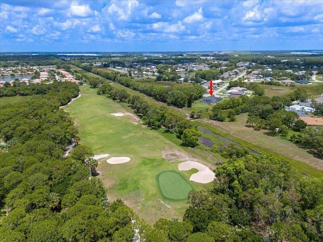 6575 NW Pomona Ct, Port Saint Lucie, FL 34983 - aerial overview of property's location with a golf course and nearby suburban area