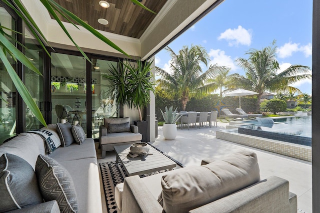 122 Cerulean Key Way, Jupiter, FL 33478 - view of patio / terrace featuring an outdoor hangout area and outdoor dining space
