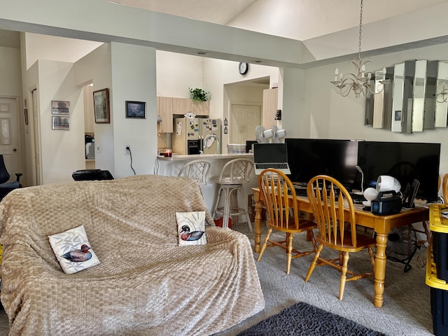 4050 Gator Trace Rd, Fort Pierce, FL 34982 - dining room with a chandelier