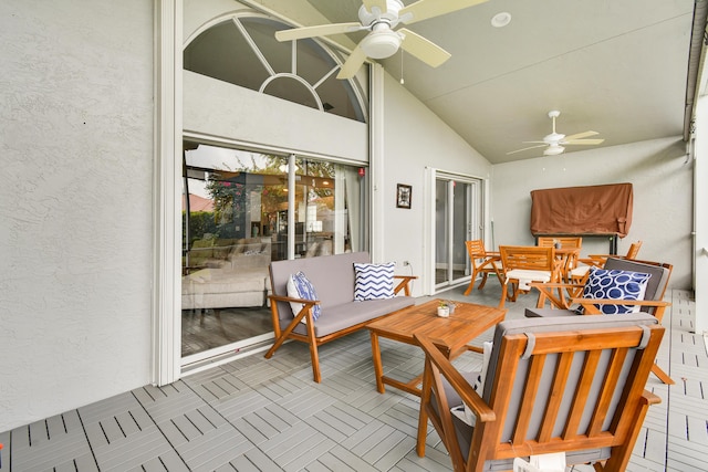 1644 Oak Berry Cir, Wellington, FL 33414 - sunroom / solarium with vaulted ceiling