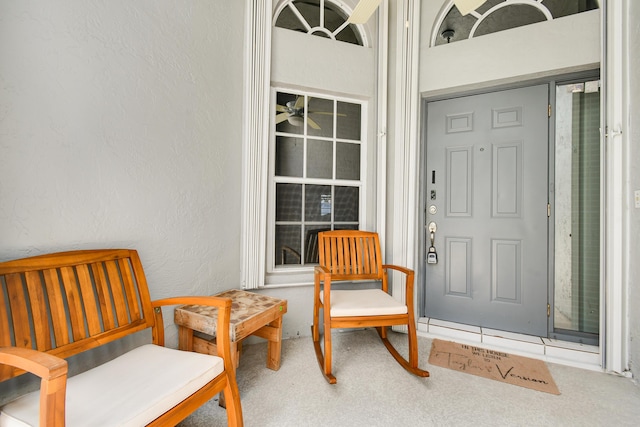 1644 Oak Berry Cir, Wellington, FL 33414 - view of exterior entry with stucco siding and covered porch