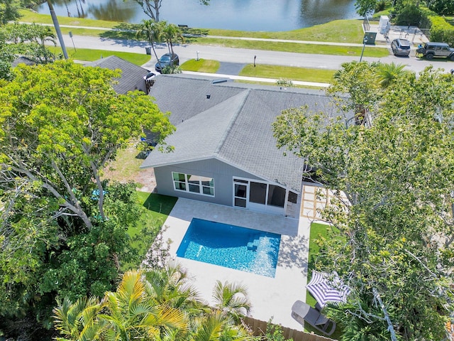 18428 Alydar Way, Boca Raton, FL 33496 - view of subject property featuring a large body of water and a pool area