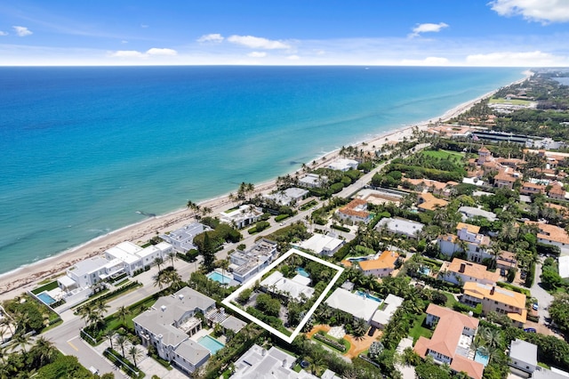 112 Algoma Rd, Palm Beach, FL 33480 - aerial view of property's location featuring expansive coastline, property boundaries highlighted, and nearby suburban area